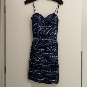 Navy Blue Cocktail Dress